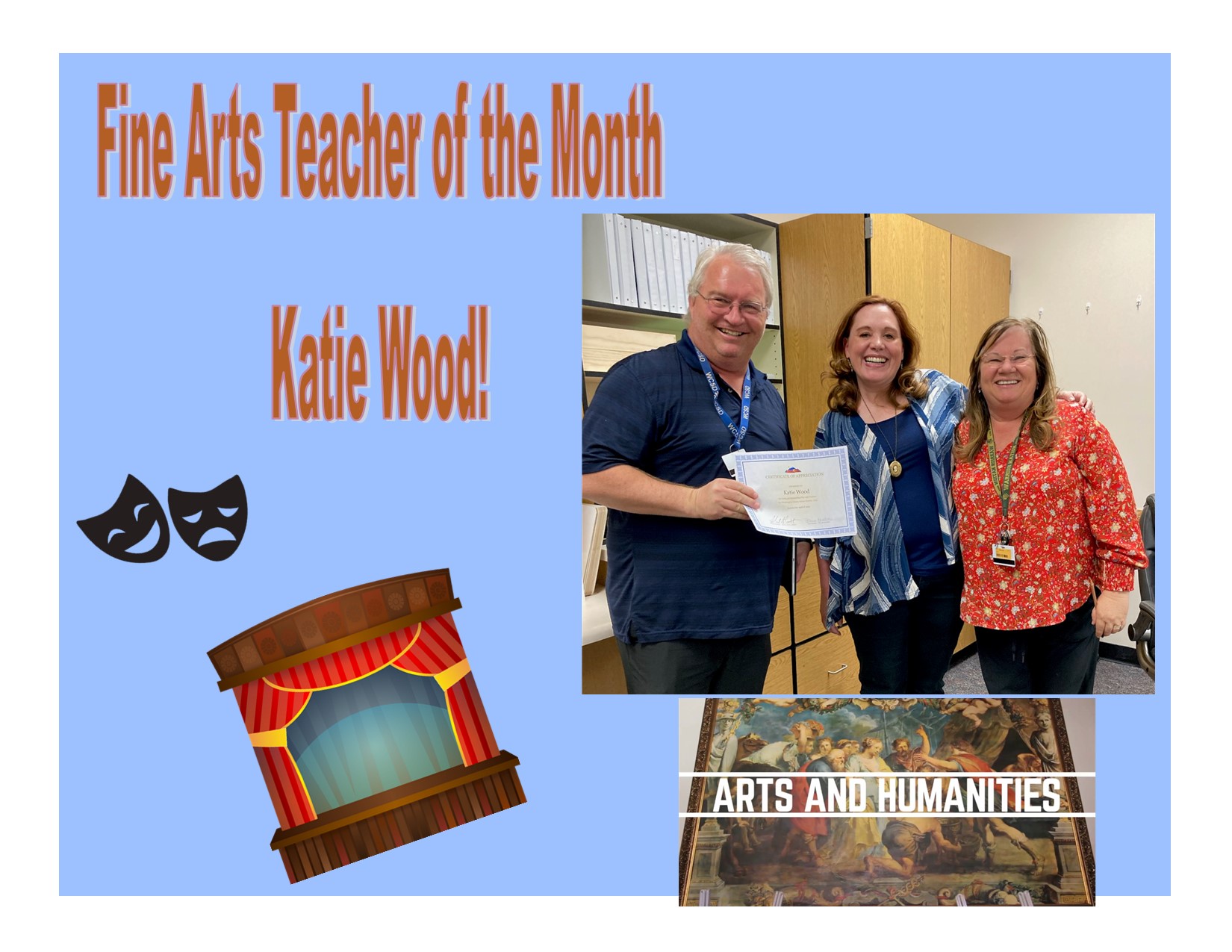 Katie Wood Teacher of the month